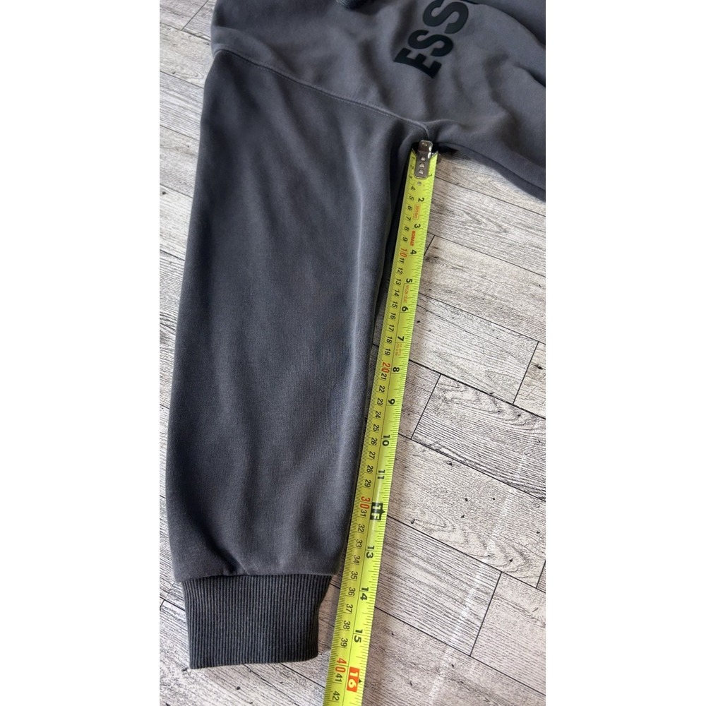 Fear of God Essentials Dark Gray Hoodie Pullover Cotton Logo Long Sleeve SMALL - Picture 10 of 11